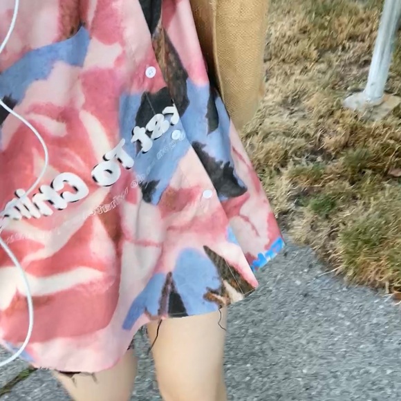 Summer Japanese retro casual shirt loose lapel floral short-sleeved shirt - Picture 2 of 3